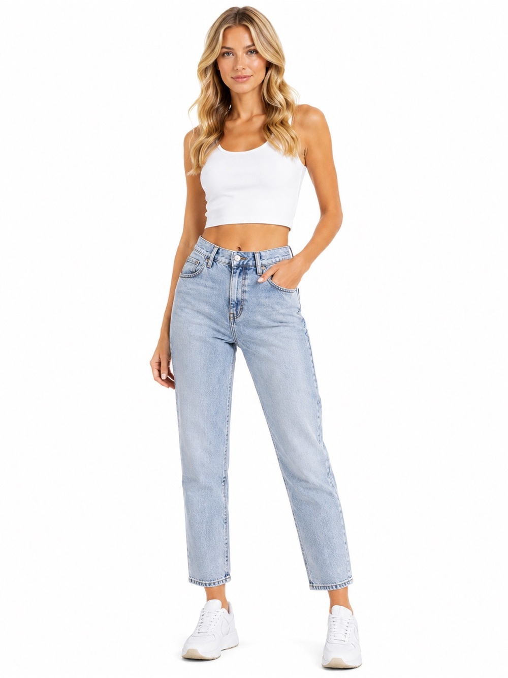 PacSun Size 30x30‎ High-Rise Light Wash Women's Jeans - Classic Straight Leg